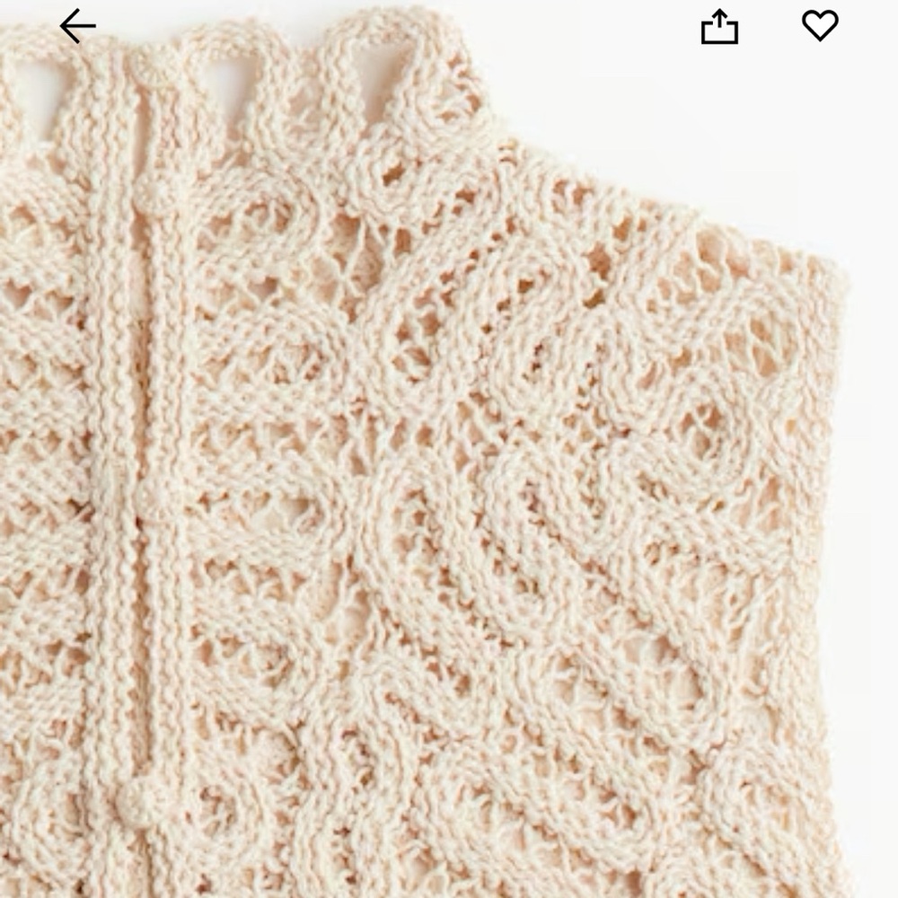 H&M Crochet-look pencil skit and sleeveless top set - Picture 5 of 14